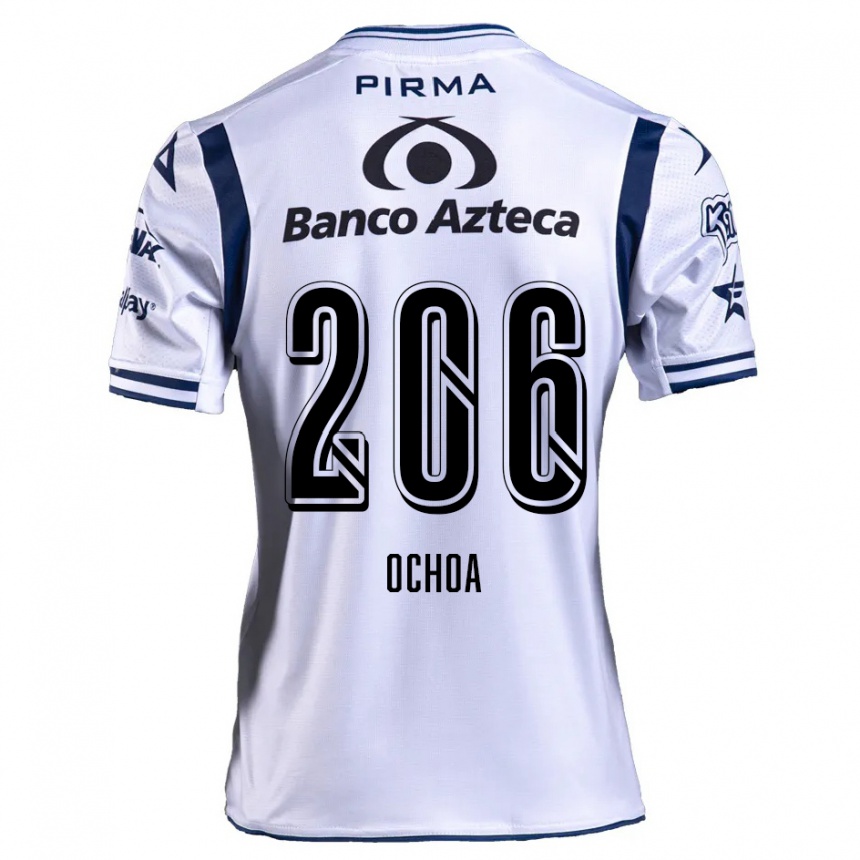 Kids Football Barúc Ochoa #206 White Navy Blue Home Jersey 2024/25 T-Shirt Za