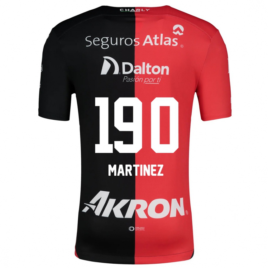 Kids Football Luis Carlos Martínez #190 Red Black Home Jersey 2024/25 T-Shirt Za