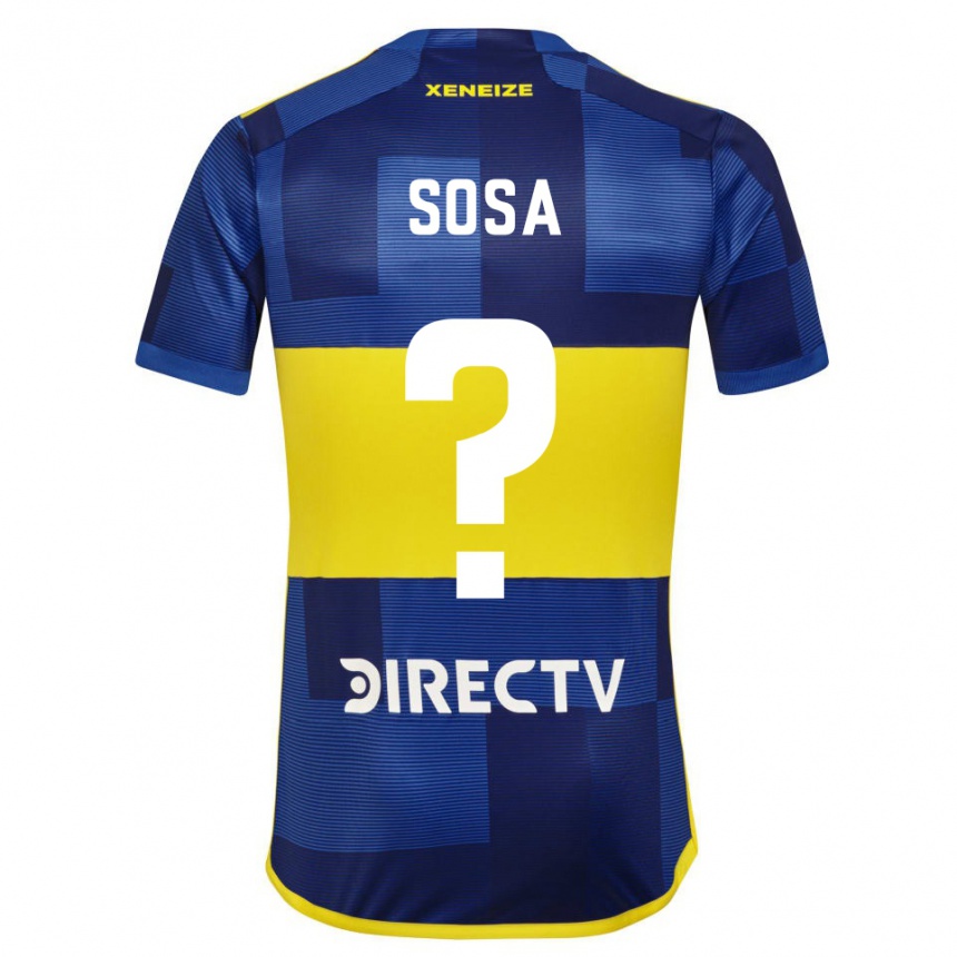 Kids Football Fabio Sosa #0 Blue Yellow Home Jersey 2024/25 T-Shirt Za