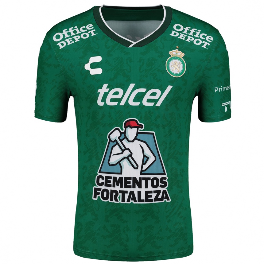 Kids Football Alejandro Alanís #182 Green White Home Jersey 2024/25 T-Shirt Za