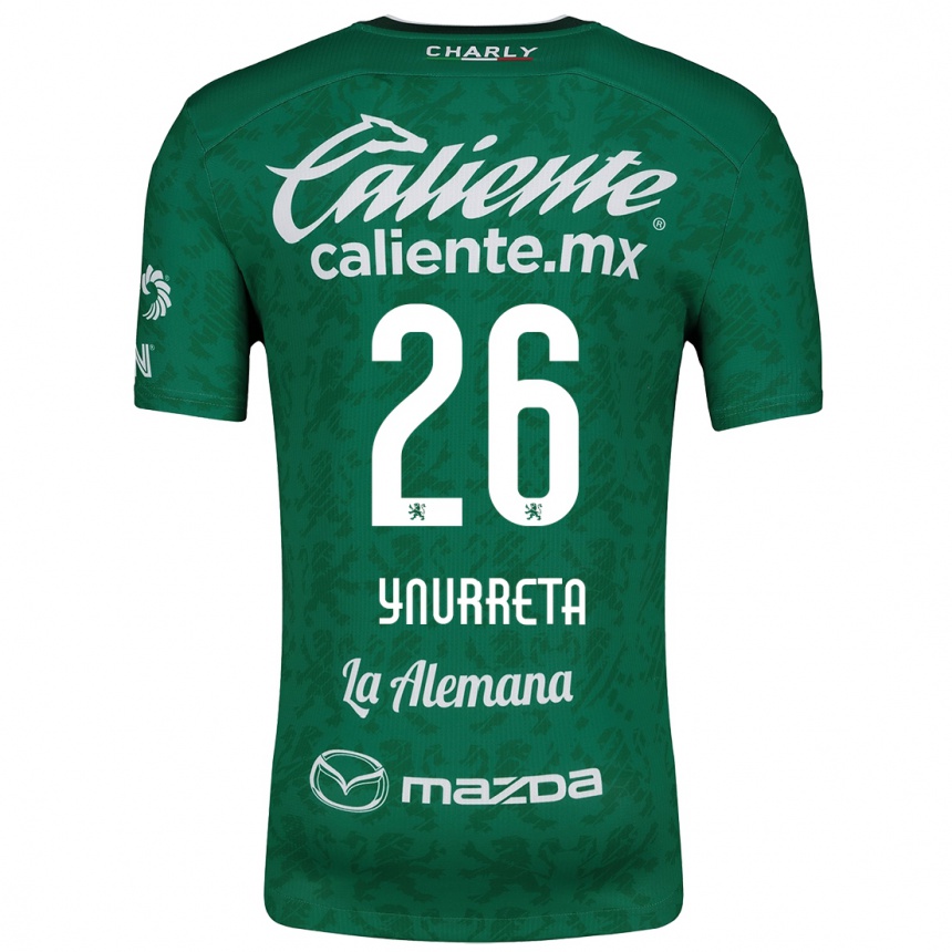 Kids Football Alexandra Hernández Ynurreta #26 Green White Home Jersey 2024/25 T-Shirt Za