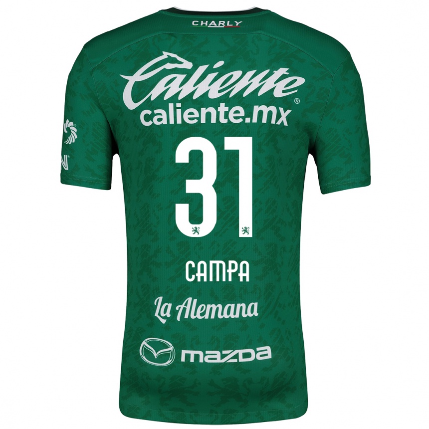 Kids Football Marlyn Campa #31 Green White Home Jersey 2024/25 T-Shirt Za