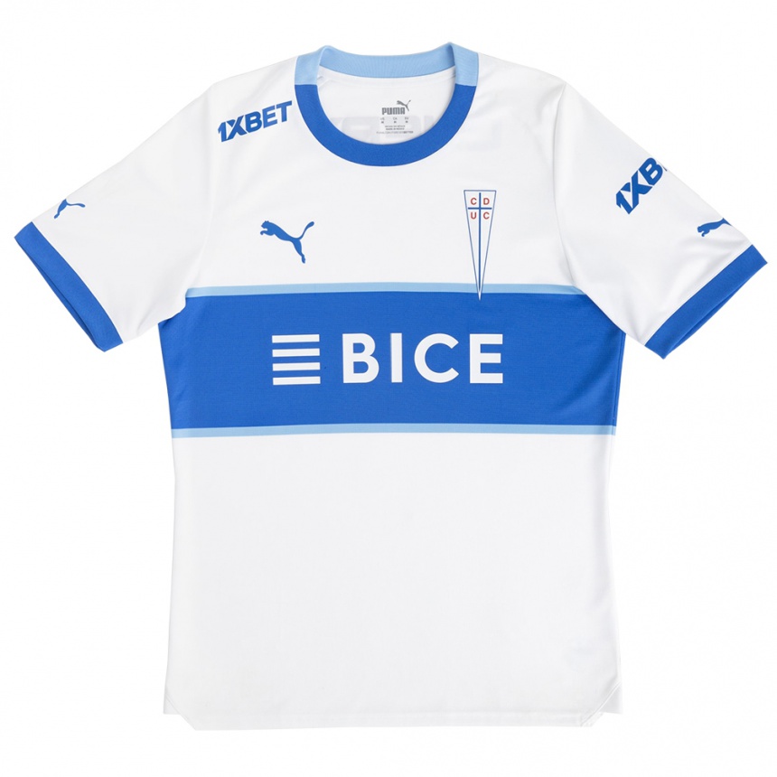 Kids Football Guillermo Burdisso #6 White Blue Home Jersey 2024/25 T-Shirt Za