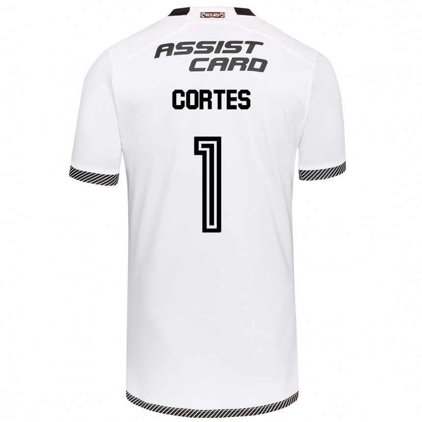 Kids Football Brayan Cortés #1 White Black Home Jersey 2024/25 T-Shirt Za