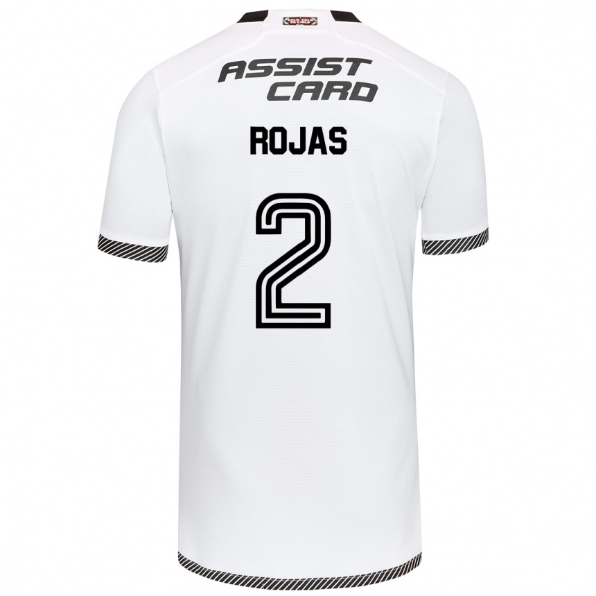 Kids Football Jeyson Rojas #2 White Black Home Jersey 2024/25 T-Shirt Za