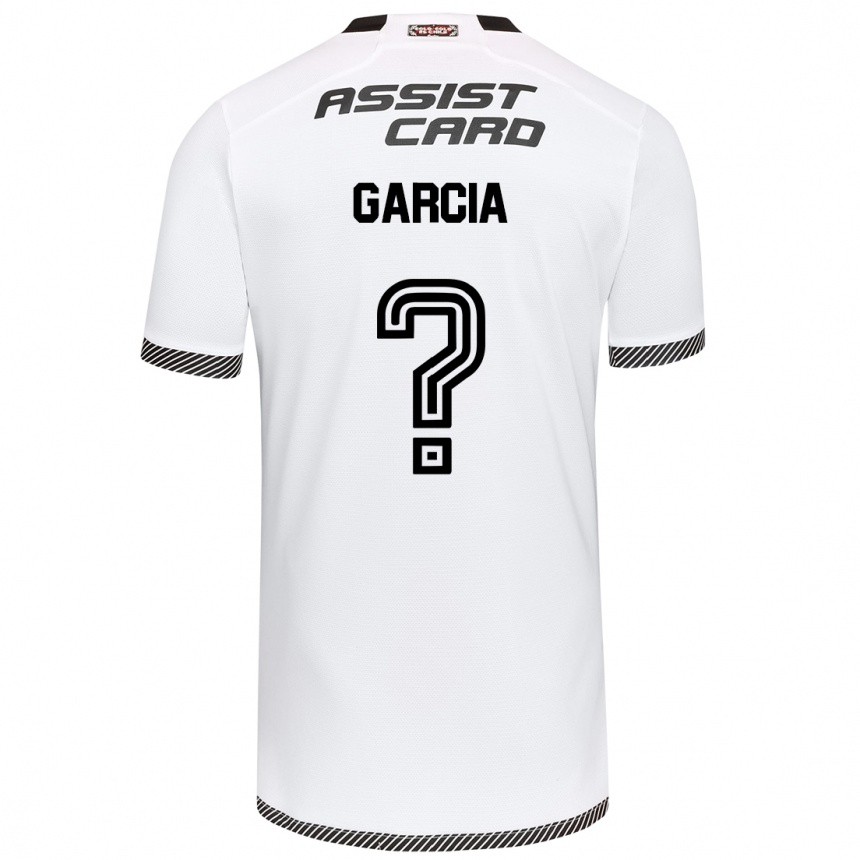 Kids Football Francisco García #0 White Black Home Jersey 2024/25 T-Shirt Za