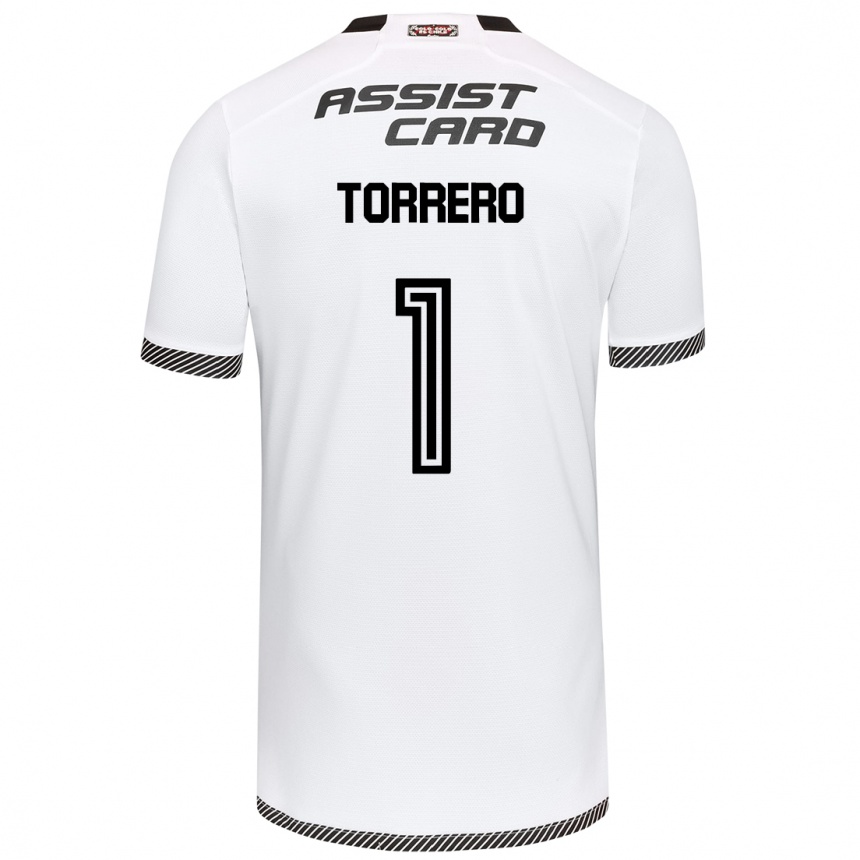 Kids Football Ryann Torrero #1 White Black Home Jersey 2024/25 T-Shirt Za