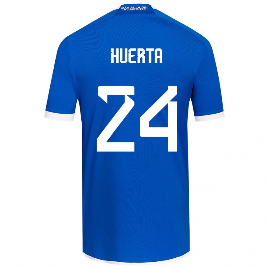 Kids Football Renato Huerta #24 Blue White Home Jersey 2024/25 T-Shirt Za