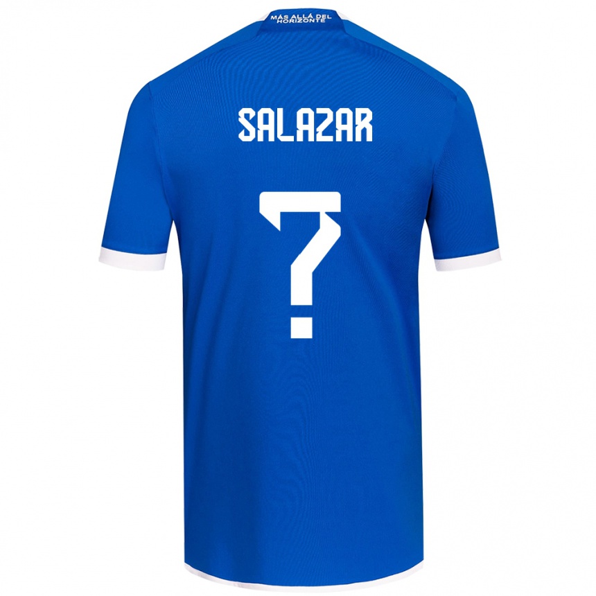 Kids Football Yahir Salazar #0 Blue White Home Jersey 2024/25 T-Shirt Za