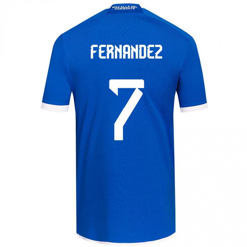 Kids Football Rebeca Fernández #7 Blue White Home Jersey 2024/25 T-Shirt Za