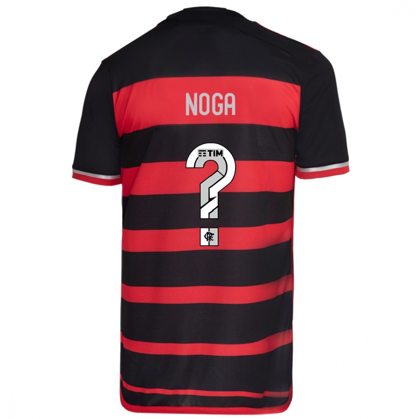 Kids Football Gabriel Noga #0 Red Black Home Jersey 2024/25 T-Shirt Za