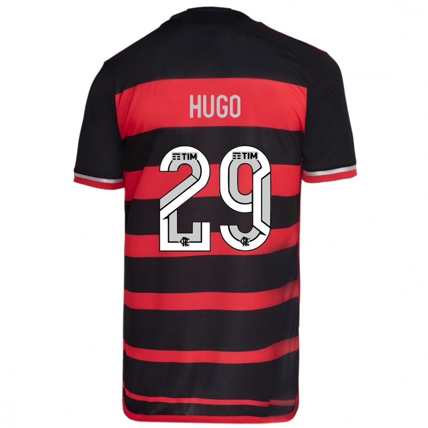 Kids Football Victor Hugo #29 Red Black Home Jersey 2024/25 T-Shirt Za