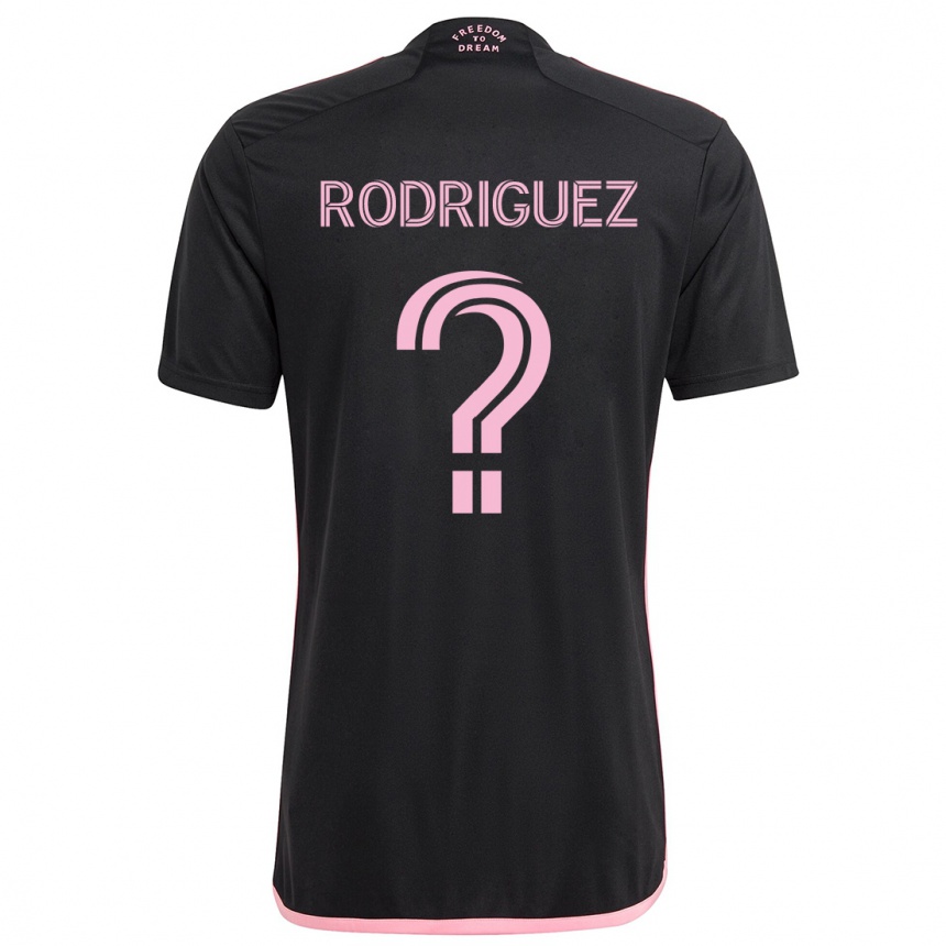 Kids Football Emerson Rodríguez #0 Black Away Jersey 2024/25 T-Shirt Za