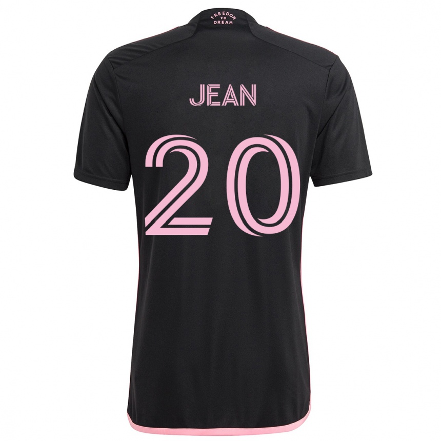 Kids Football Corentin Jean #20 Black Away Jersey 2024/25 T-Shirt Za