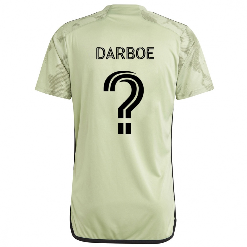 Kids Football Bajung Darboe #0 Light Green Away Jersey 2024/25 T-Shirt Za