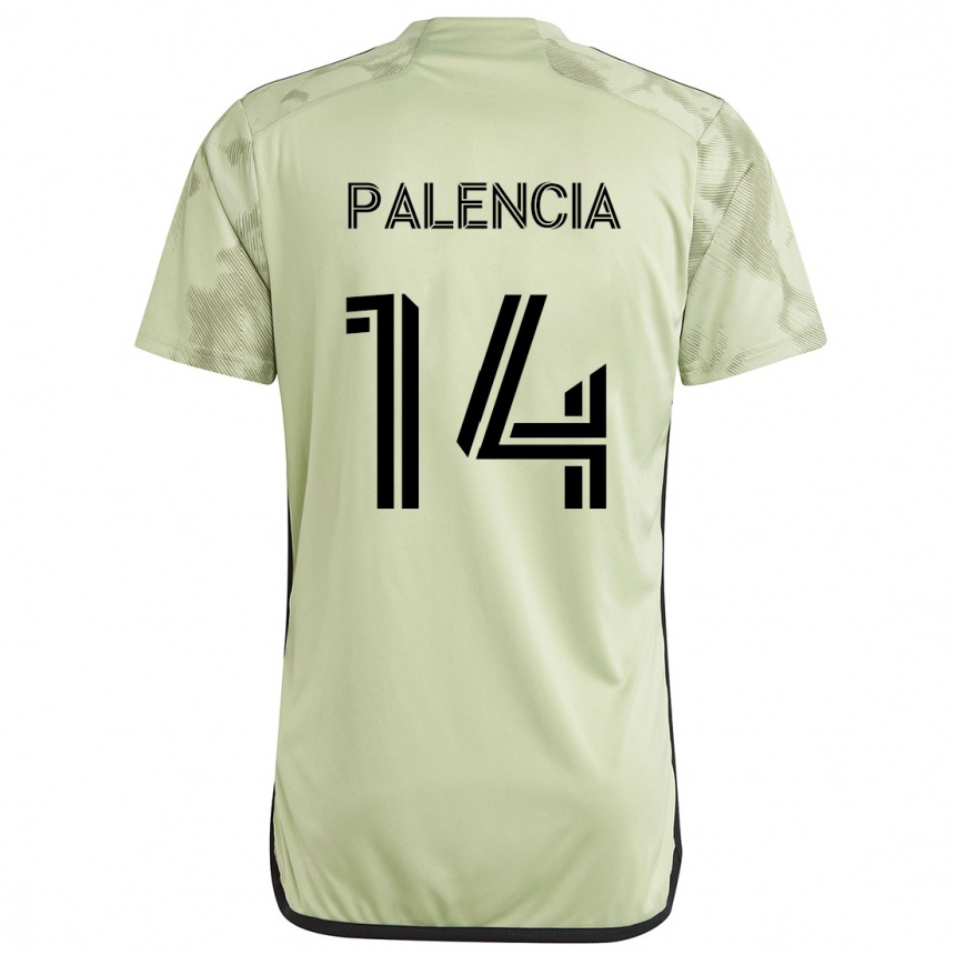 Kids Football Sergi Palencia #14 Light Green Away Jersey 2024/25 T-Shirt Za