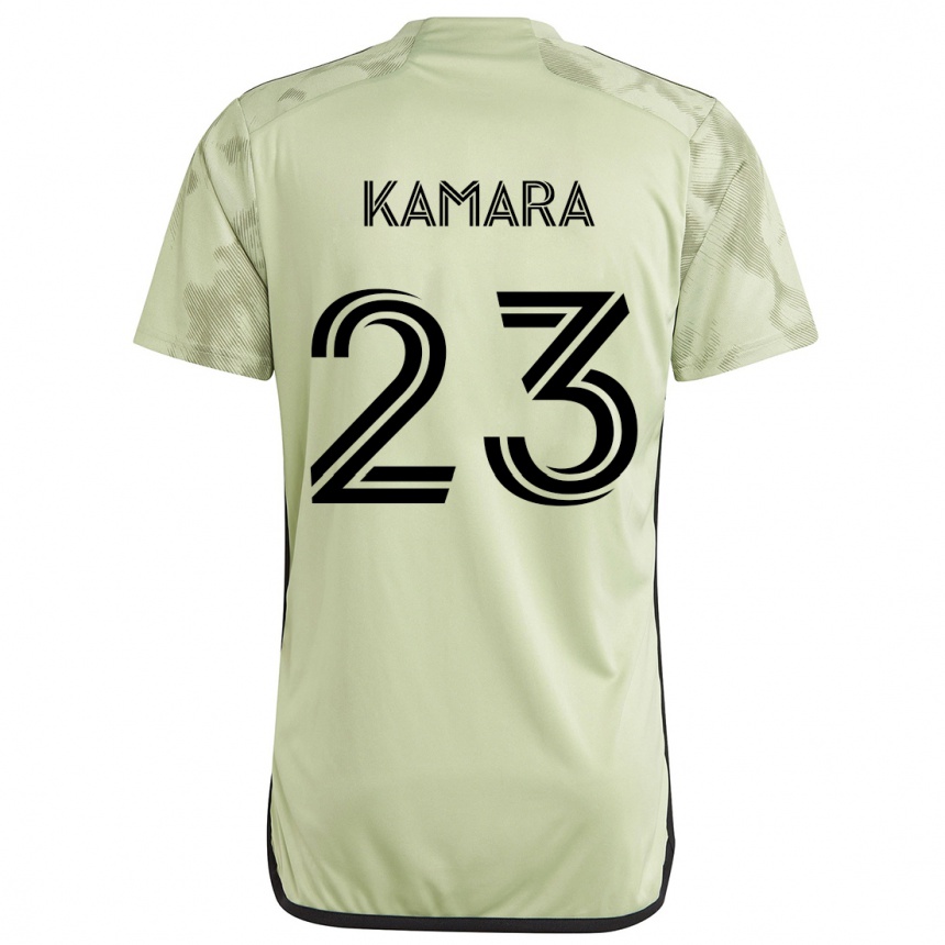 Kids Football Kei Kamara #23 Light Green Away Jersey 2024/25 T-Shirt Za