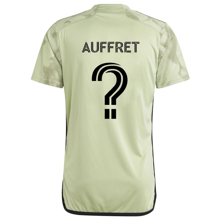 Kids Football Dylan Auffret #0 Light Green Away Jersey 2024/25 T-Shirt Za