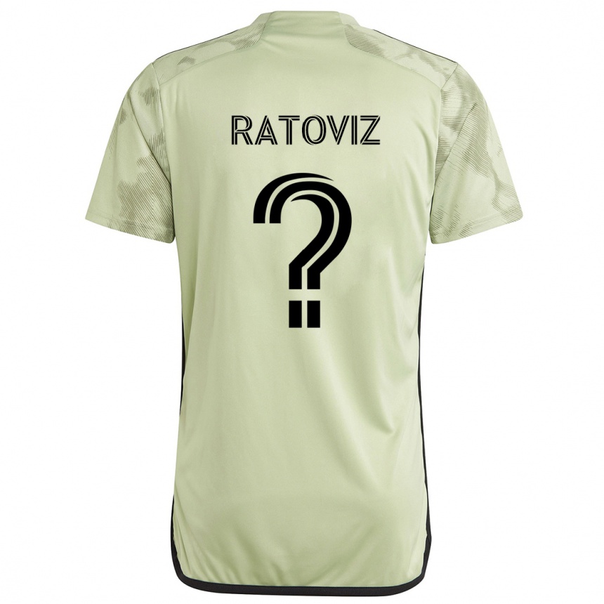 Kids Football Tamir Ratoviz #0 Light Green Away Jersey 2024/25 T-Shirt Za