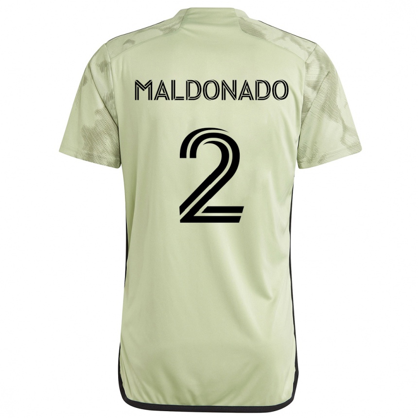 Kids Football Denil Maldonado #2 Light Green Away Jersey 2024/25 T-Shirt Za