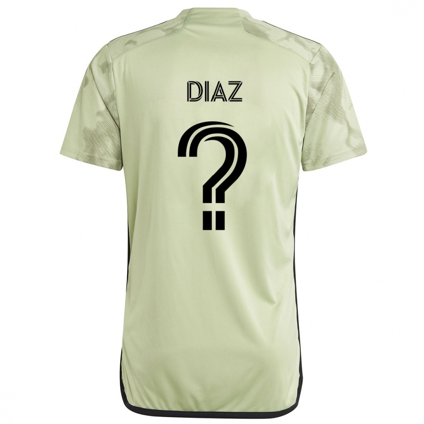 Kids Football Christian Díaz #0 Light Green Away Jersey 2024/25 T-Shirt Za