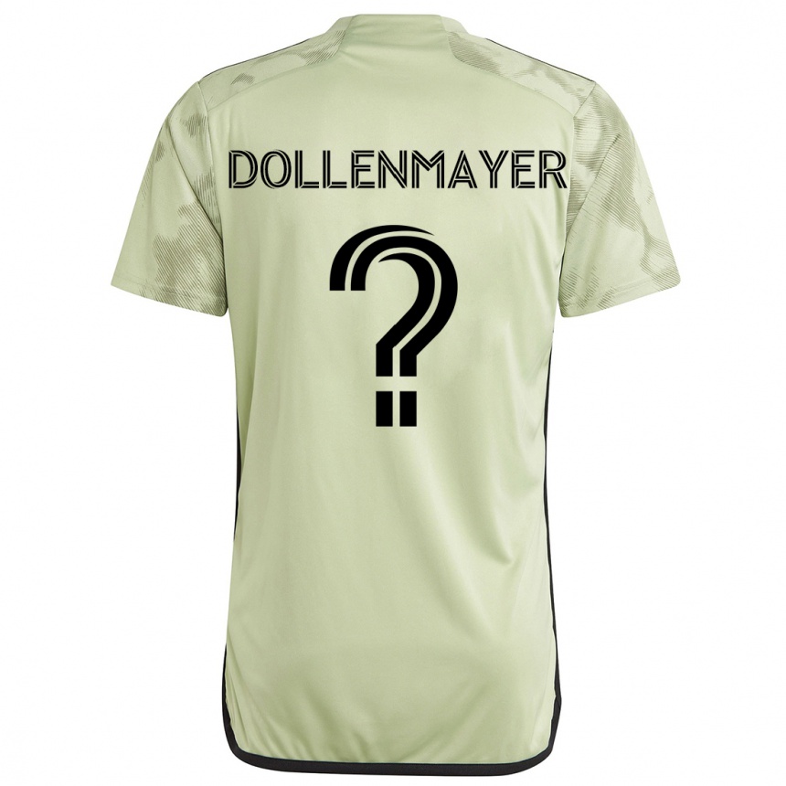 Kids Football Noah Dollenmayer #0 Light Green Away Jersey 2024/25 T-Shirt Za