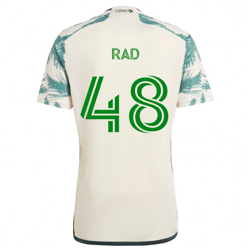 Kids Football Kaveh Rad #48 Beige Brown Away Jersey 2024/25 T-Shirt Za