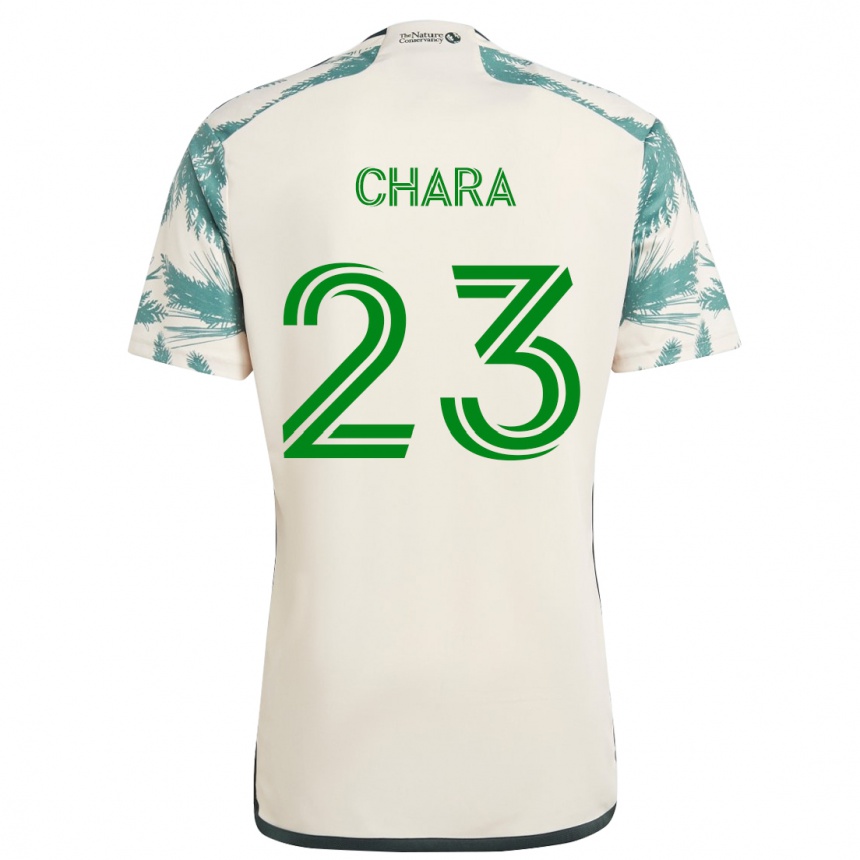 Kids Football Yimmi Chará #23 Beige Brown Away Jersey 2024/25 T-Shirt Za