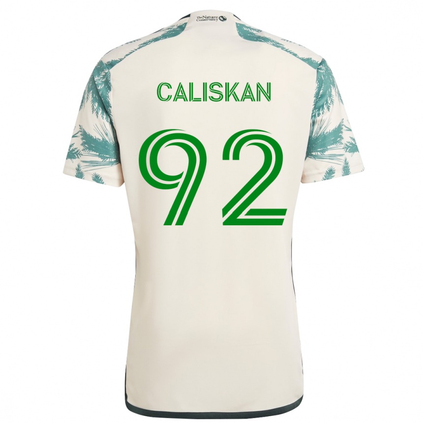 Kids Football Noel Caliskan #92 Beige Brown Away Jersey 2024/25 T-Shirt Za