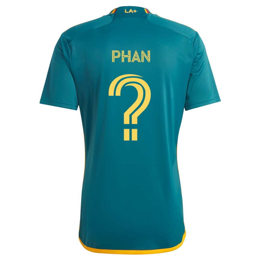 Kids Football Brett Phan #0 Green Yellow Away Jersey 2024/25 T-Shirt Za