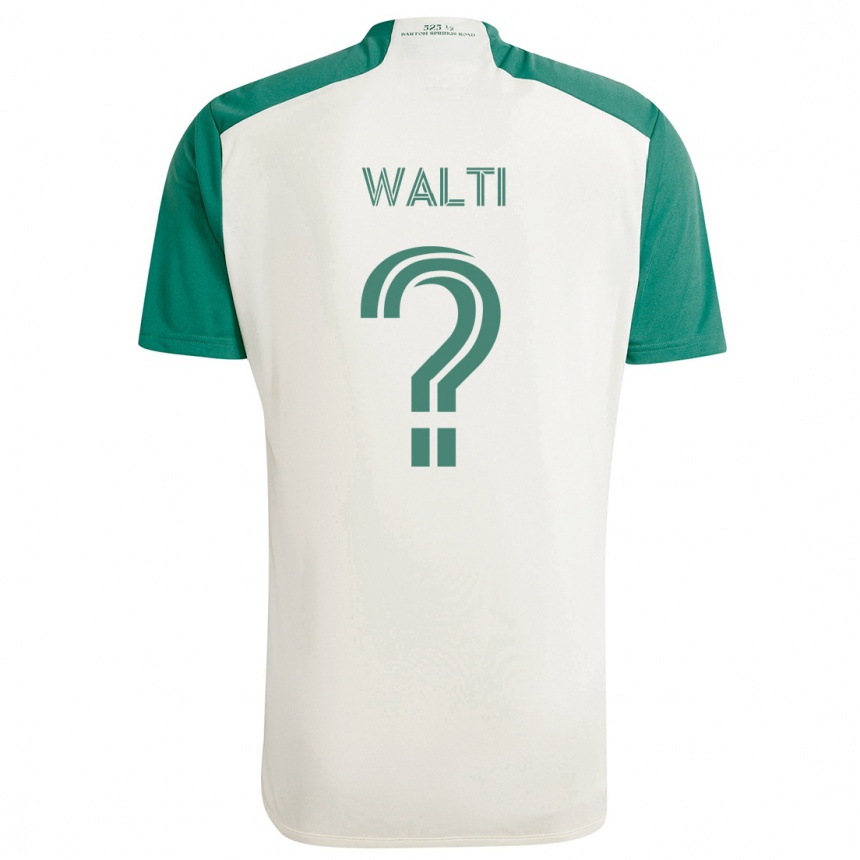 Kids Football Jackson Wälti #0 Tan Green Away Jersey 2024/25 T-Shirt Za