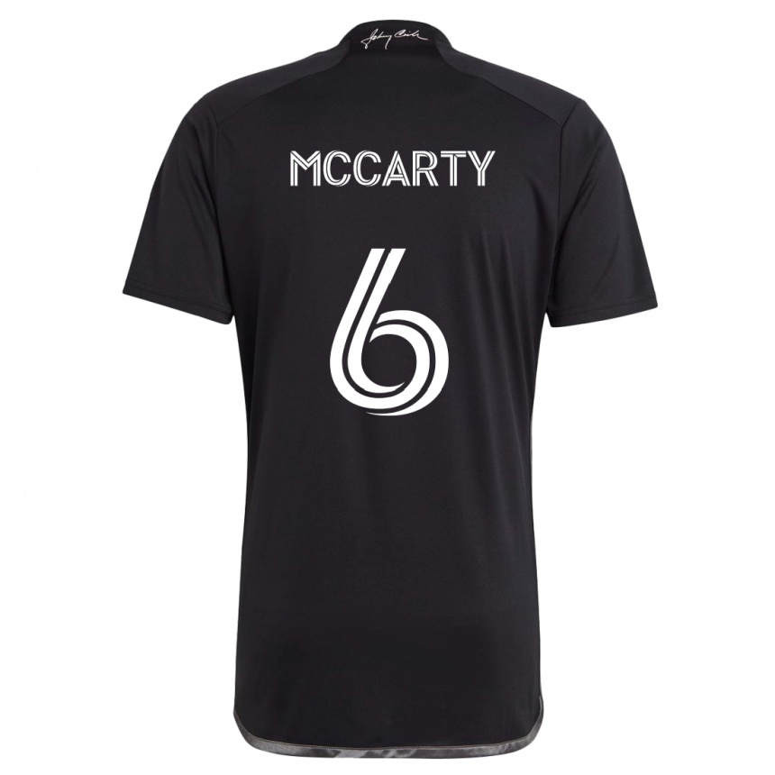 Kids Football Dax Mccarty #6 Black Away Jersey 2024/25 T-Shirt Za