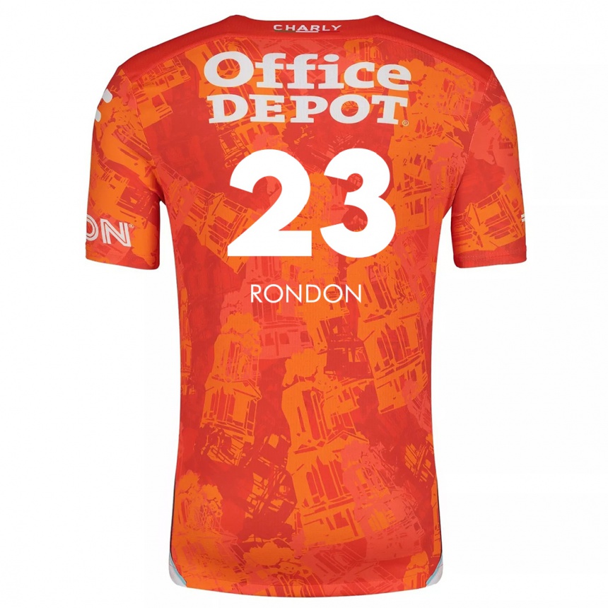 Kids Football Salomón Rondón #23 Orange White Away Jersey 2024/25 T-Shirt Za