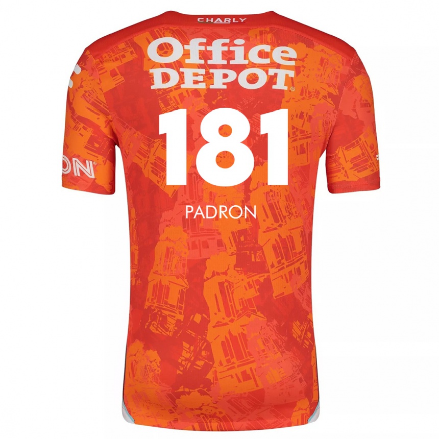 Kids Football Romeo Padrón #181 Orange White Away Jersey 2024/25 T-Shirt Za