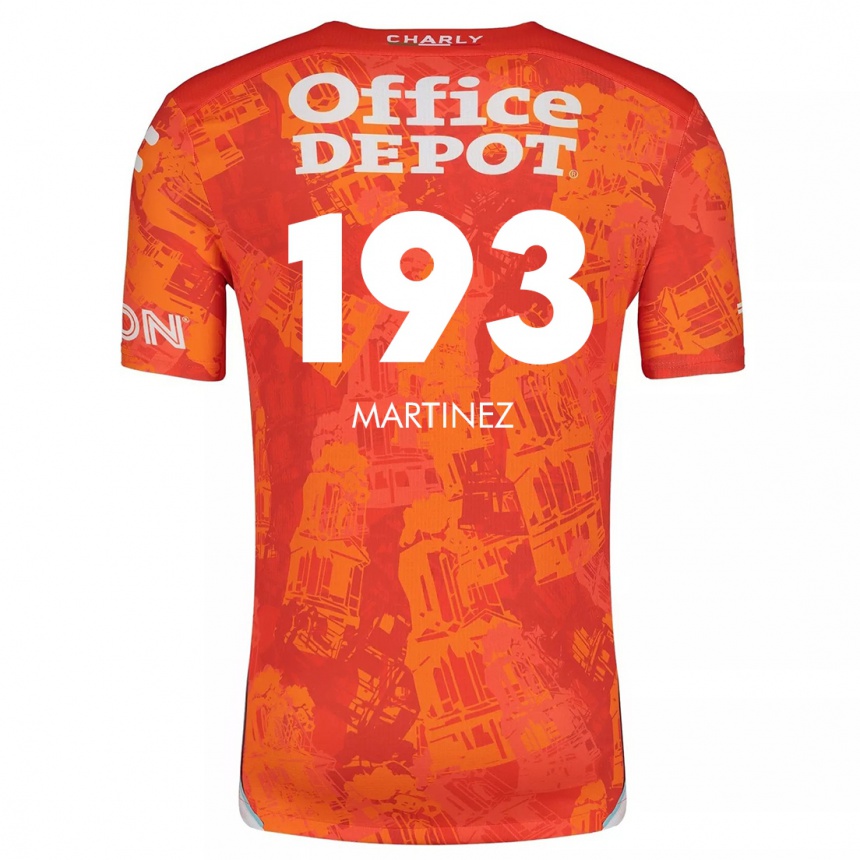 Kids Football Pedro Martínez #193 Orange White Away Jersey 2024/25 T-Shirt Za