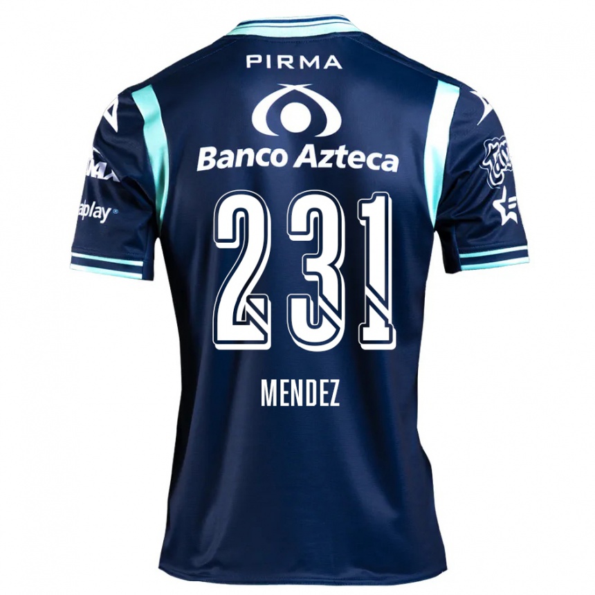 Kids Football Alejandro Méndez #231 Navy Blue Away Jersey 2024/25 T-Shirt Za