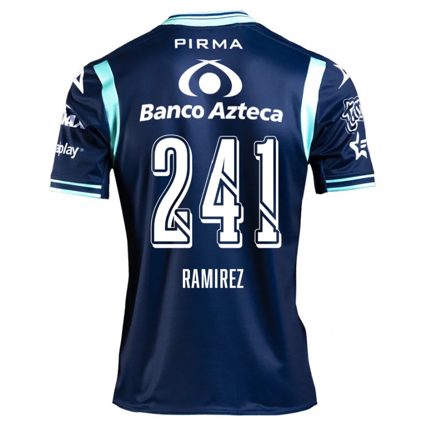 Kids Football Eduardo Ramírez #241 Navy Blue Away Jersey 2024/25 T-Shirt Za