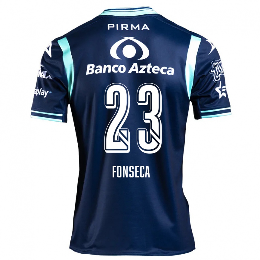 Kids Football Camila Fonseca #23 Navy Blue Away Jersey 2024/25 T-Shirt Za