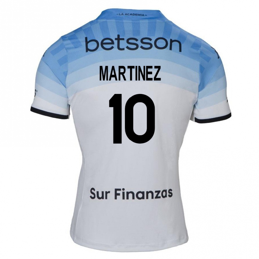 Kids Football Roger Martinez #10 White Blue Black Away Jersey 2024/25 T-Shirt Za