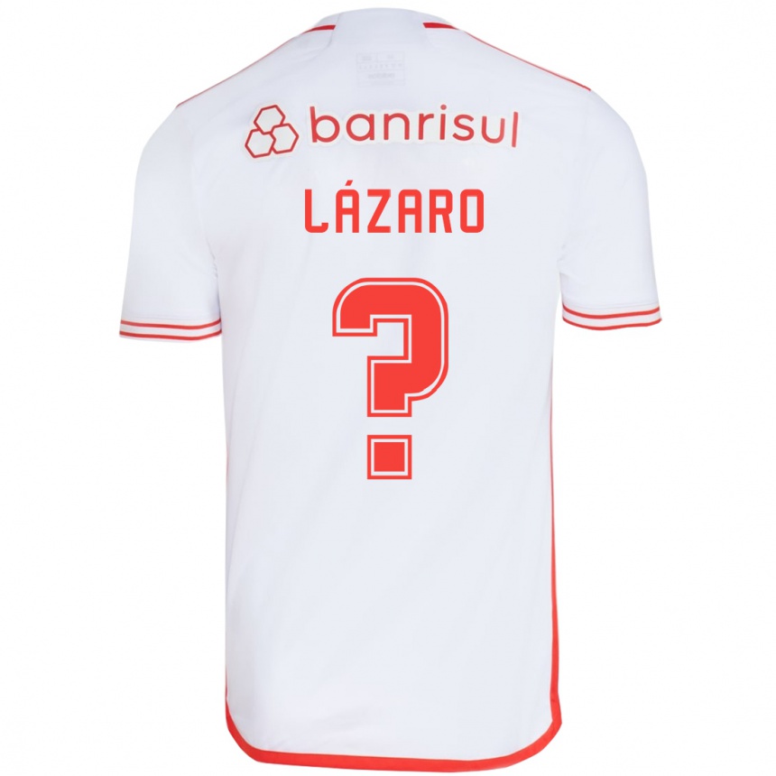 Kids Football Lázaro #0 White Red Away Jersey 2024/25 T-Shirt Za