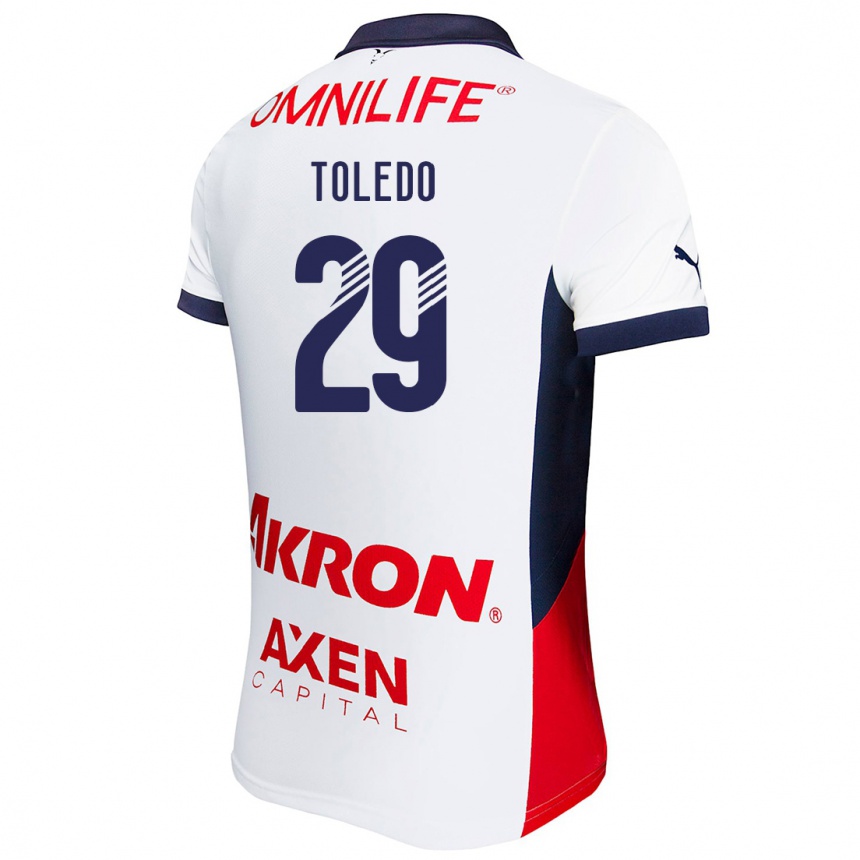 Kids Football Wendy Toledo #29 White Red Blue Away Jersey 2024/25 T-Shirt Za