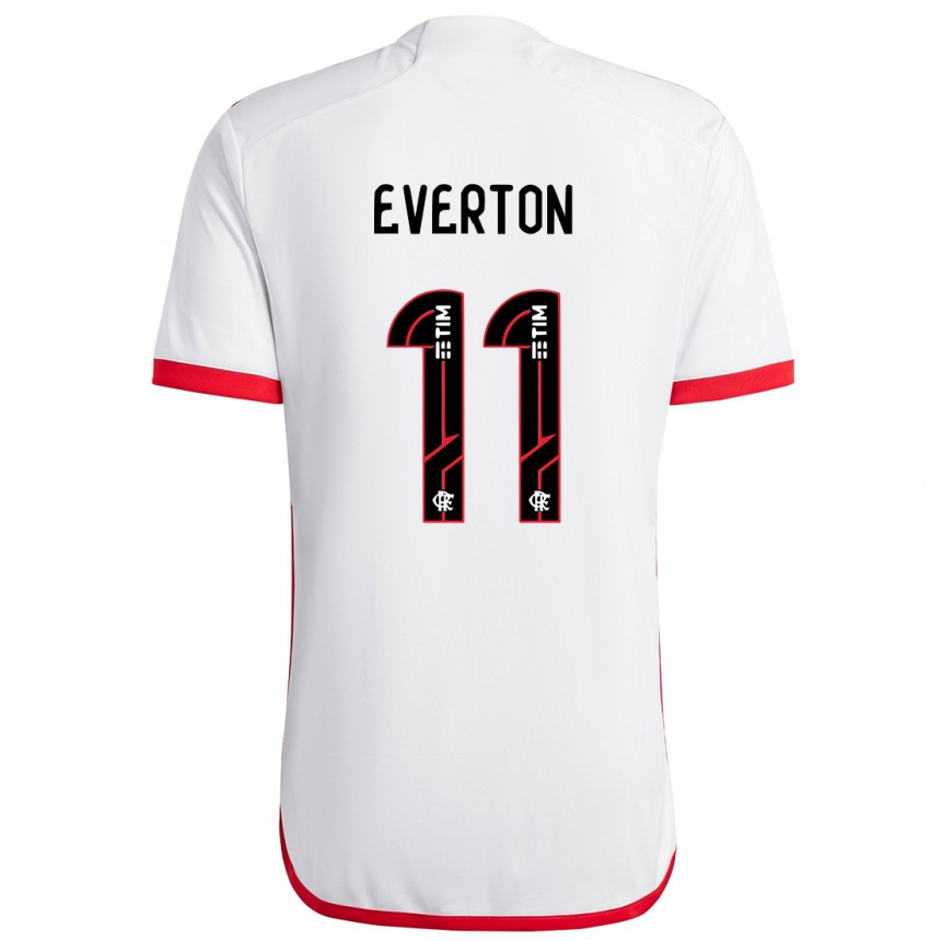 Kids Football Everton #11 White Red Away Jersey 2024/25 T-Shirt Za