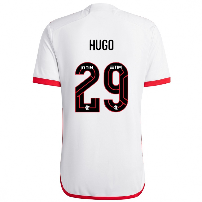 Kids Football Victor Hugo #29 White Red Away Jersey 2024/25 T-Shirt Za