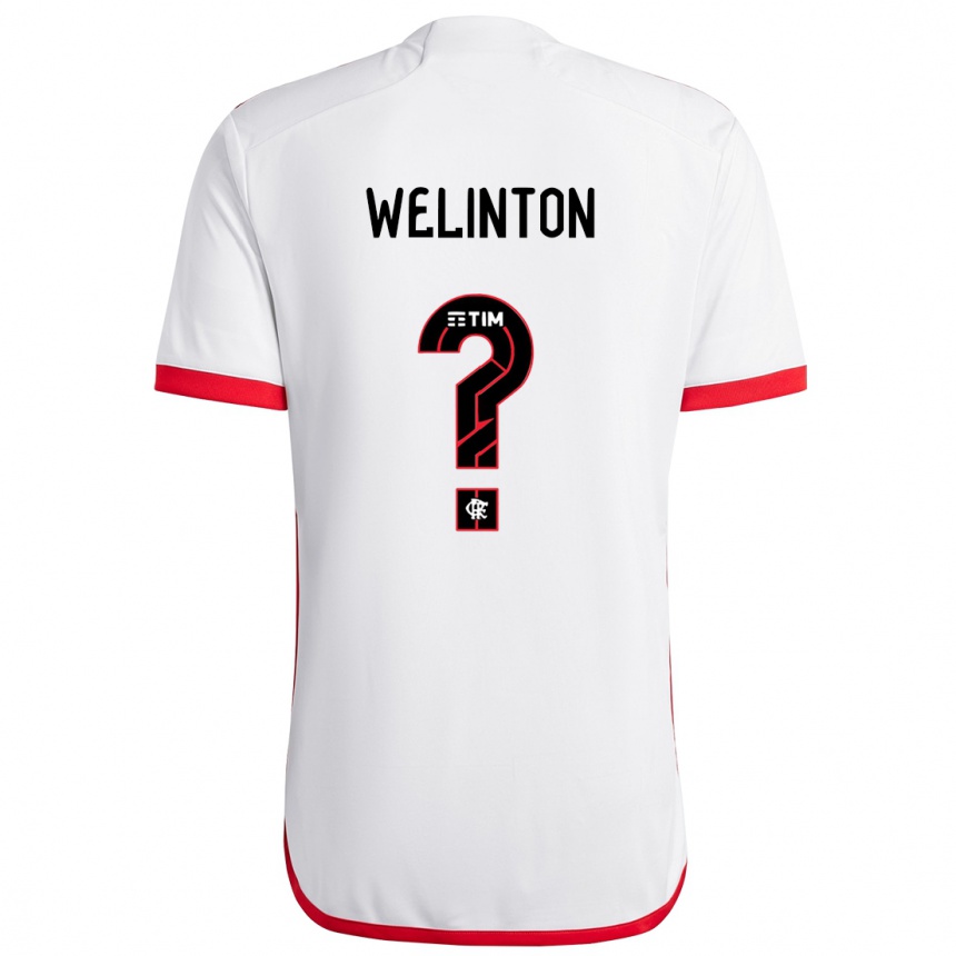 Kids Football Zé Welinton #0 White Red Away Jersey 2024/25 T-Shirt Za