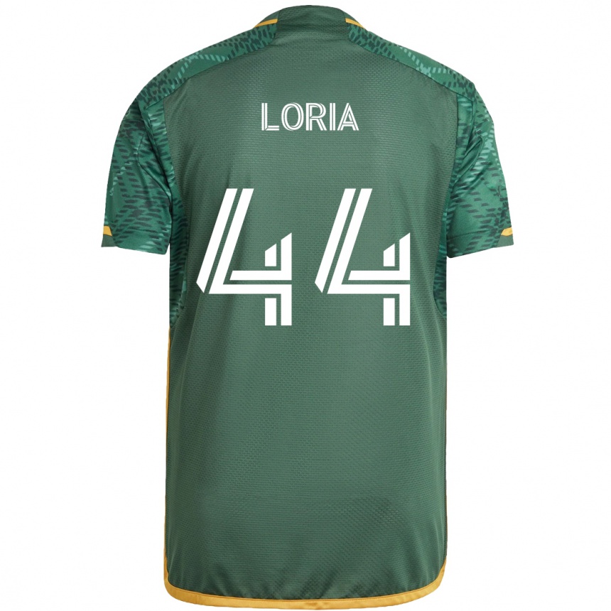 Men Football Marvin Loría #44 Green Orange Home Jersey 2024/25 T-Shirt Za