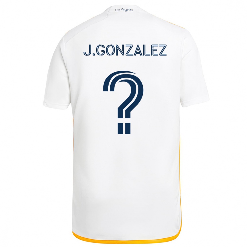 Men Football Jesse Gonzalez #0 White Yellow Home Jersey 2024/25 T-Shirt Za