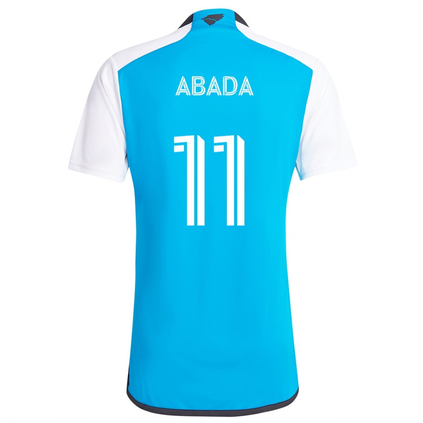 Men Football Liel Abada #11 Blue White Home Jersey 2024/25 T-Shirt Za