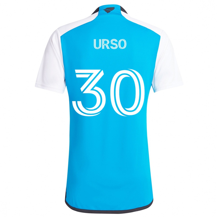 Men Football Júnior Urso #30 Blue White Home Jersey 2024/25 T-Shirt Za