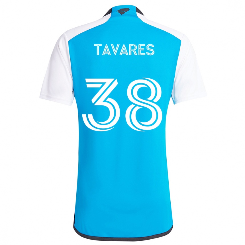 Men Football Iuri Tavares #38 Blue White Home Jersey 2024/25 T-Shirt Za