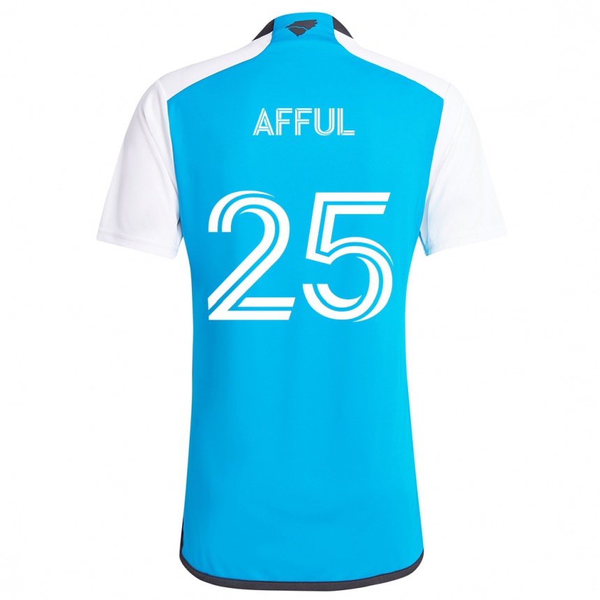 Men Football Harrison Afful #25 Blue White Home Jersey 2024/25 T-Shirt Za